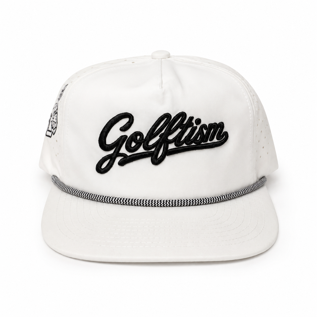 Golftism Tour Rope Snapback - Ivory