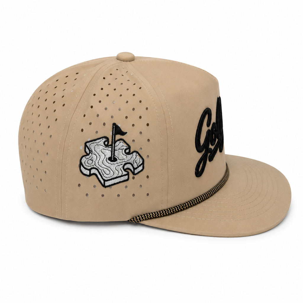 Golftism Tour Rope Snapback - Sand Trap